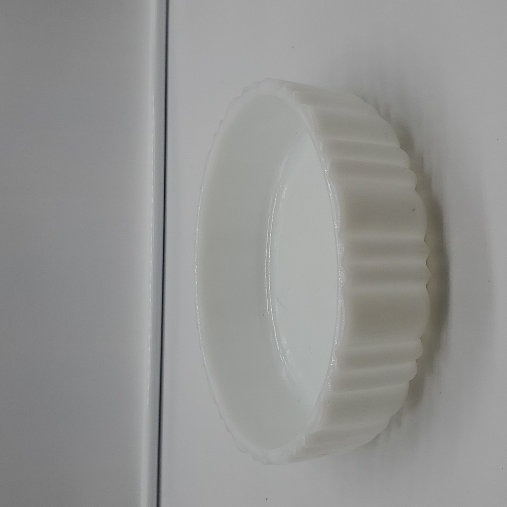 Milk glass dish